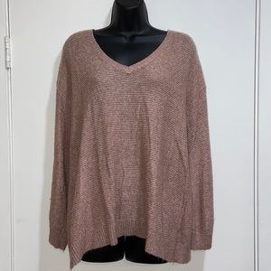 American Eagle Zipped Back Sweater | M | Blush